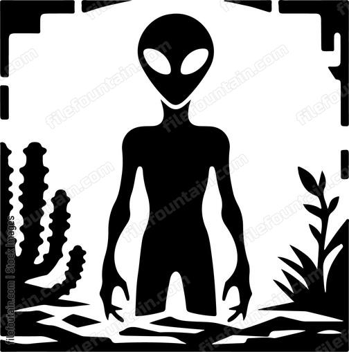 Alien around nature