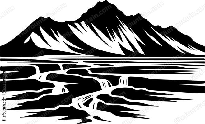 Alluvial Fan Landscape