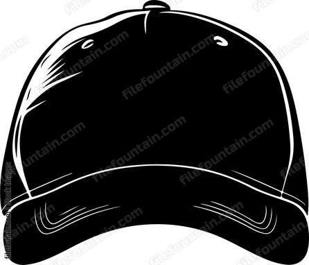 and white baseball cap