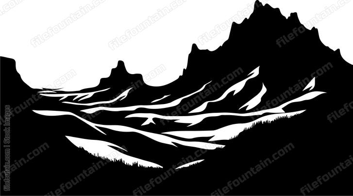 Badland Landscape
