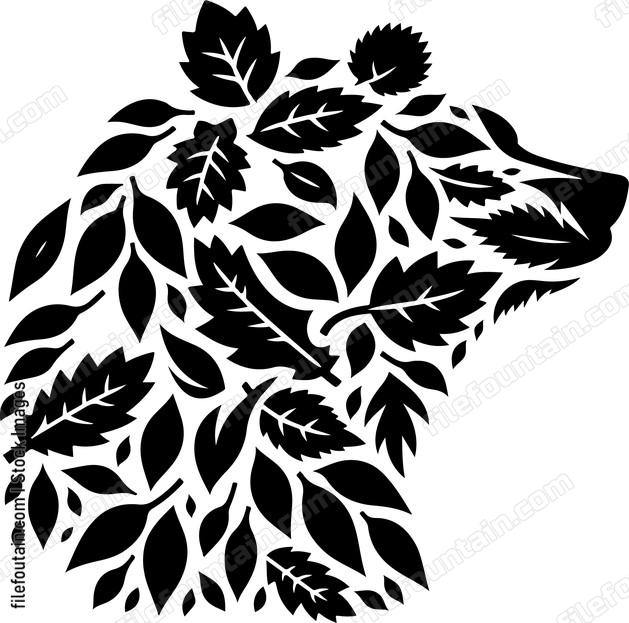 Bear camouflaged amidst autumn foliage