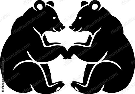 Bear Cubs Playing