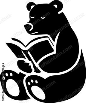 Bear Reading A Book