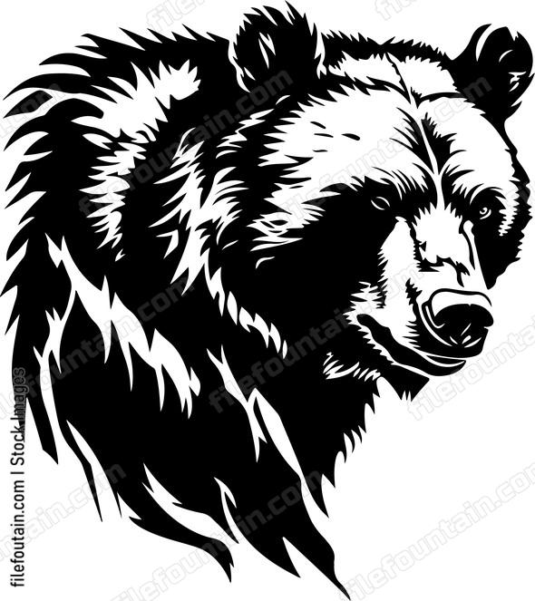 bear side view