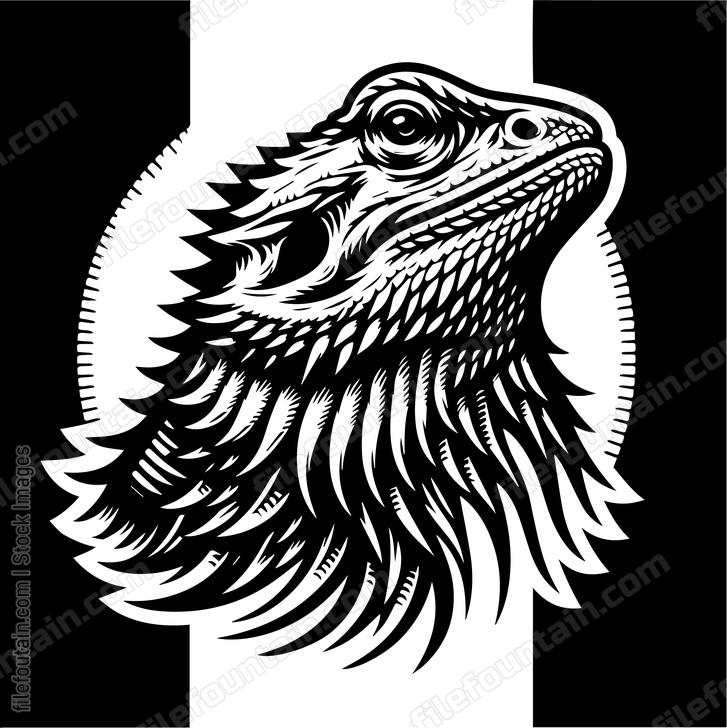 Bearded Dragon Head