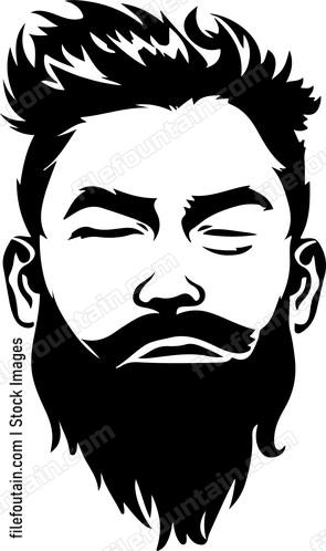 Bearded Man Face