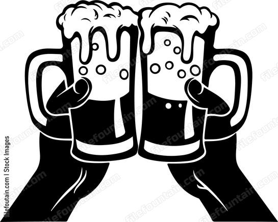 Beer Mugs In Hands