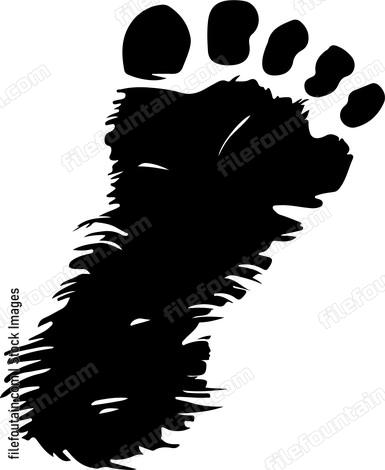 Bigfoot Footprint Tracks