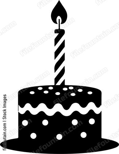 Birthday Cake With Candle