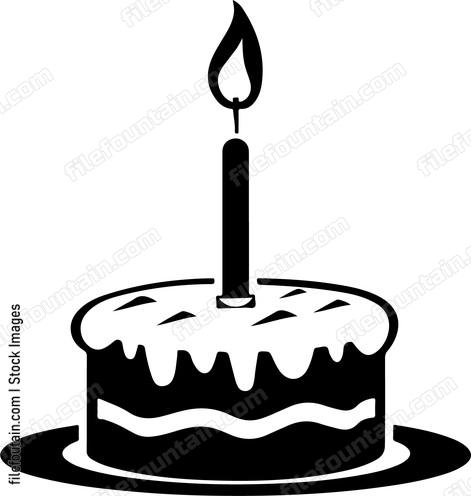 Birthday Cake With Candle