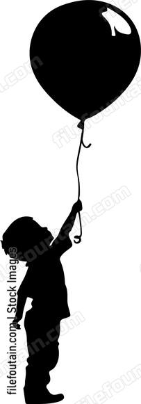 Boy Flying Balloon