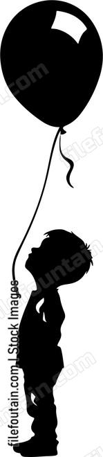 Boy Flying Balloon