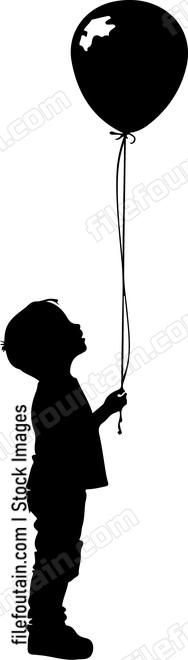 Boy Flying Balloon