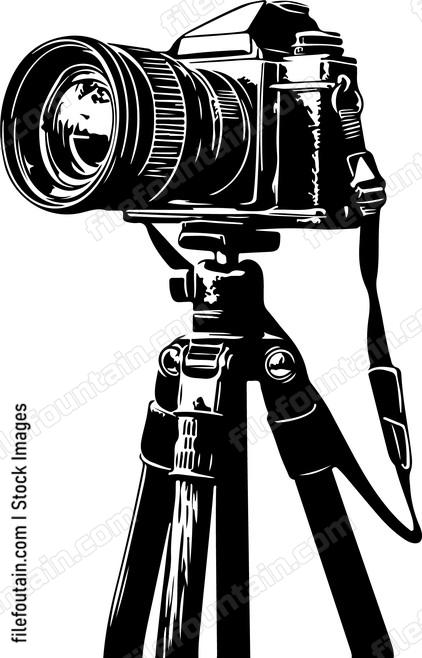Camera With Tripod