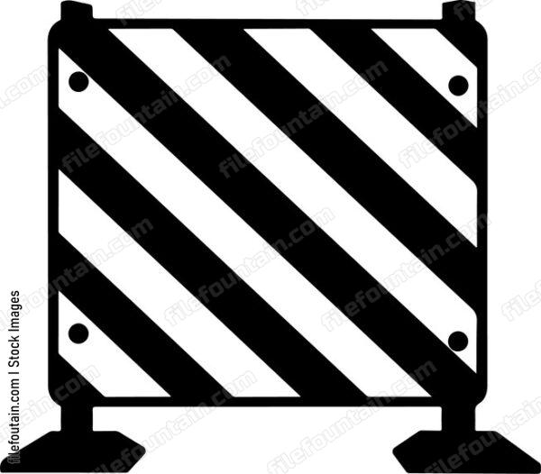 Car Barrier Stop Sign