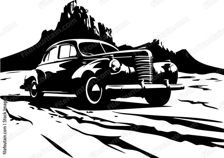 Car In Desert