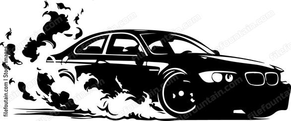 Car In Smoke