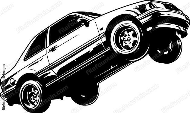 Car Pop A Wheelie