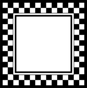 Checkered Square Frame