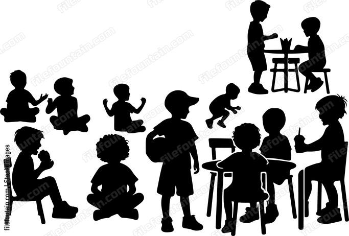 Children enjoying a kid friendly menu and activities