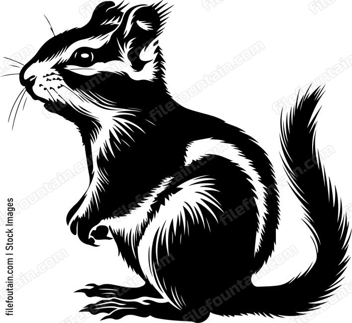 Chipmunk Side View