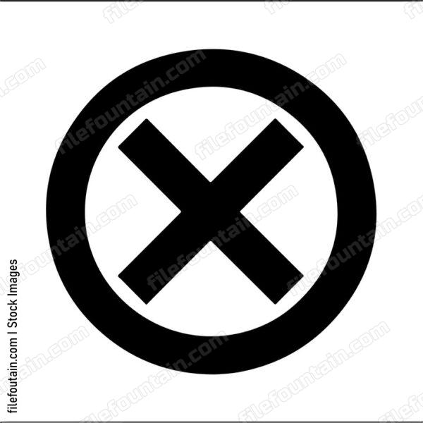 Circle cross symbol