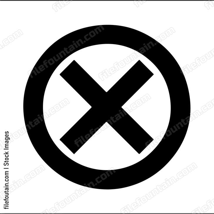 Circle cross symbol