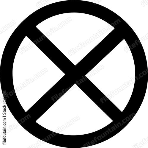 Circled cross