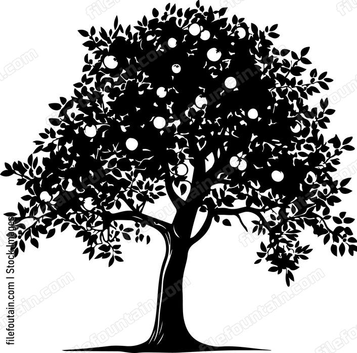 Citrus Tree With Fruit
