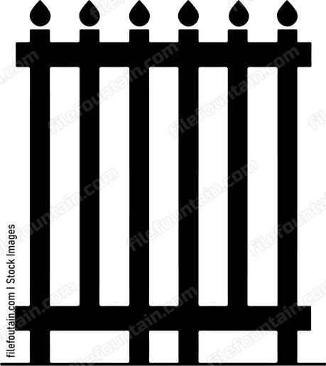 Classic fence silhouette