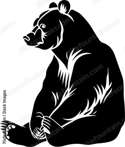 Clumsy Bear Sitting