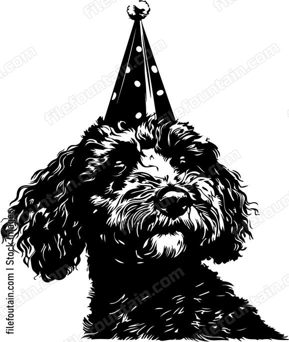 Cockapoo Birthday Hat