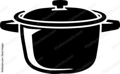 Cooking Pot With A Ladle