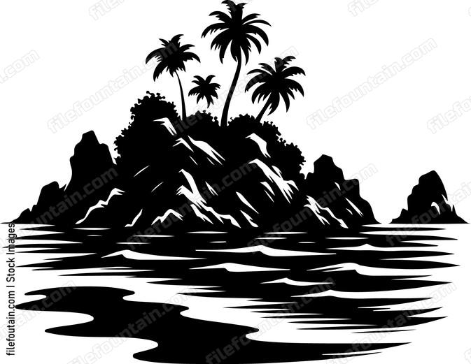 Coral Island Landscape