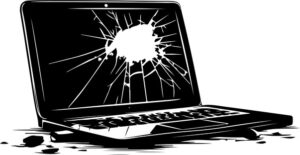 Cracked Laptop
