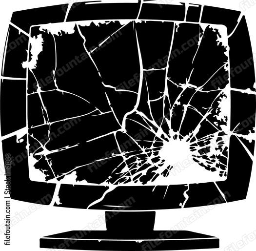 Cracked Tv Screen