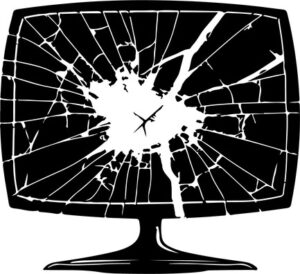 Cracked Tv Screen
