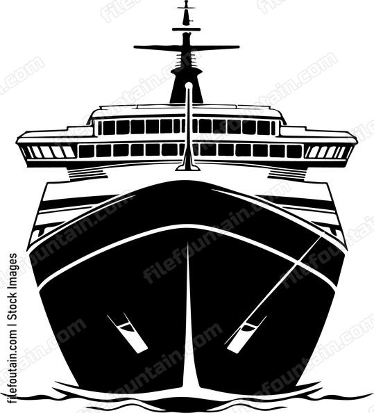 Cruise Ship Aireal View