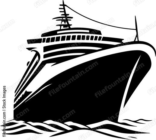 Cruise Ship Aireal View