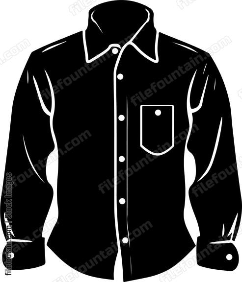 Cuffed sleeve dress shirt