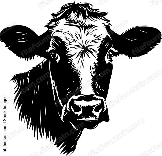Cute Cow Head