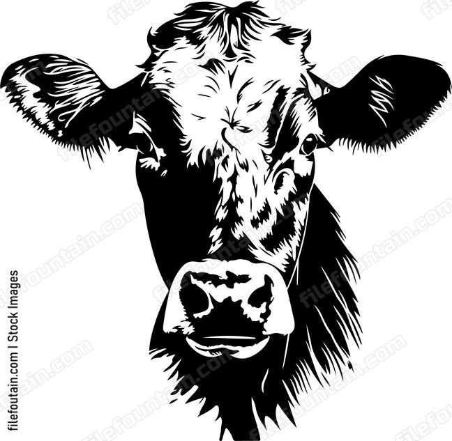 Cute Cow Head