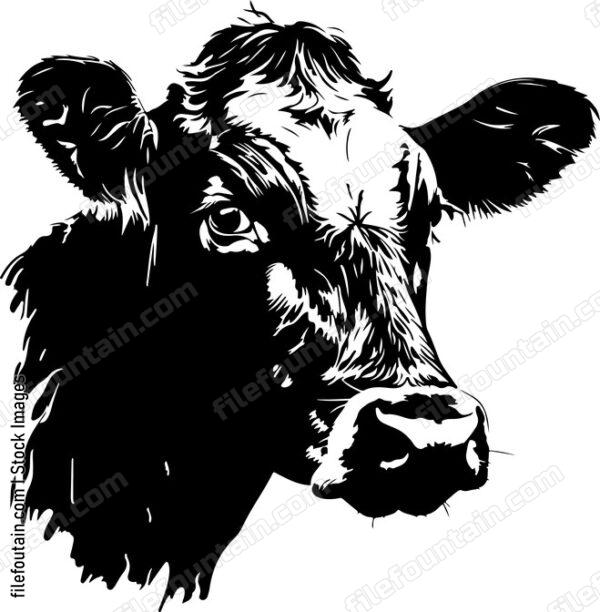 Cute Cow Head