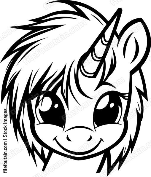 cute unicorn mascot