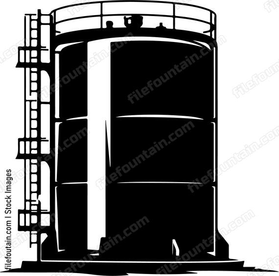 Cylindrical Oil Tank