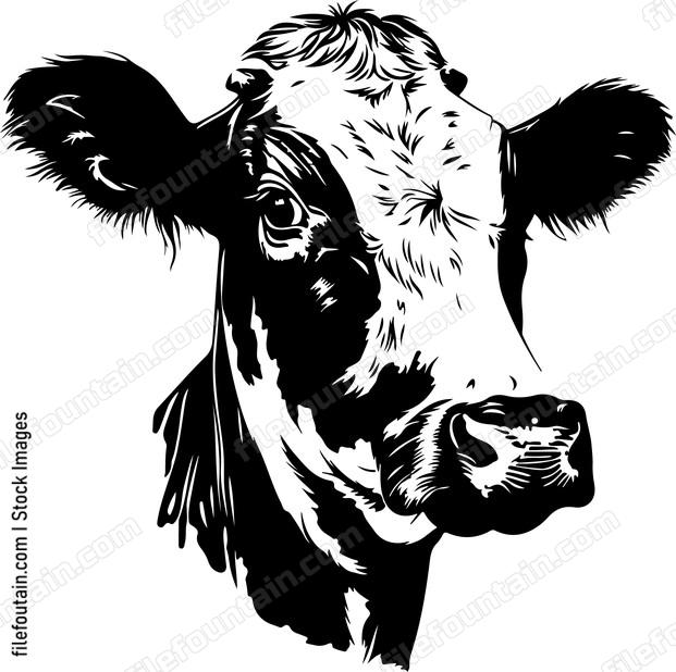 Dairy Cow Head