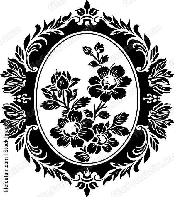 Decorative Floral Frame