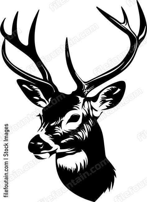 Deer Half Face
