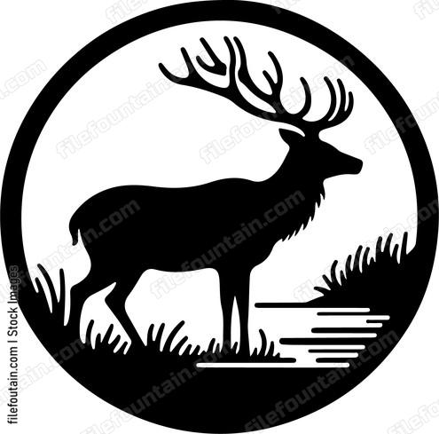 Deer searching for a suitable spot to rest