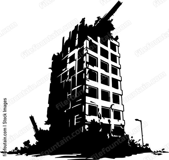 Destroyed Building